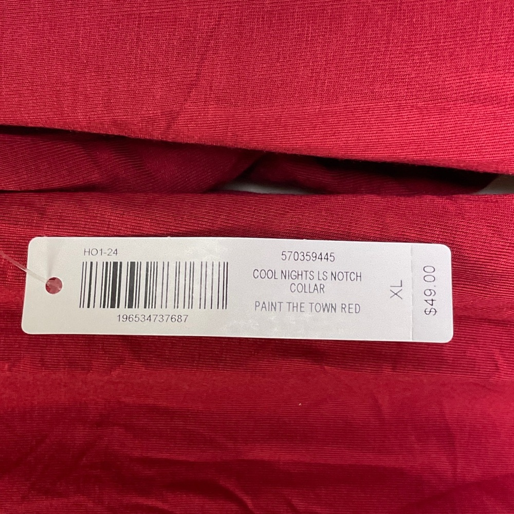 Soma COOL NIGHTS
Long-Sleeve Notch Collar Pajama Top - Picture 3 of 7